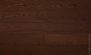 Паркетная доска Abbat Parkett Ясень Шоколад Браш Лак, коллекция Grande
