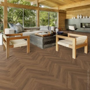 Виниловые полы Kährs LT Click Herringbone Redwood CHW 120