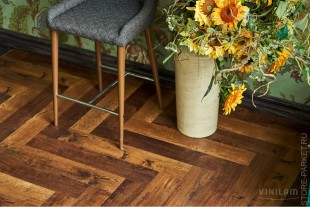 Виниловый пол VINILAM PARQUET HERRINGBONE Паркет Парижский