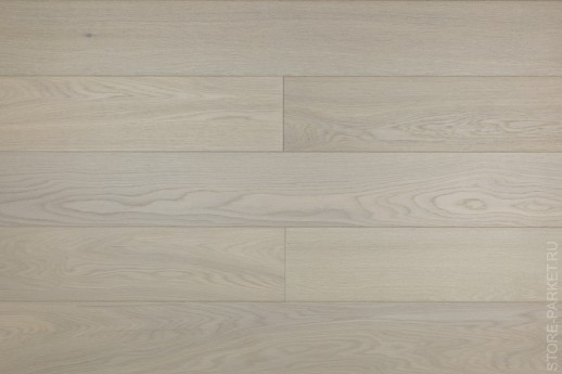 Паркетная доска Abbat Parkett Дуб Слоновая кость Браш Лак, коллекция Linea