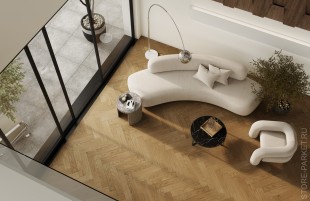 Quartz Parquet Английская ёлка Дуб Рустикальный