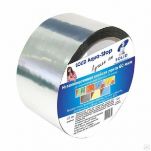 Лента металлизированная Solid Aqua Stop 48мм