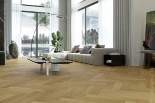 Quartz Parquet Английская ёлка Дуб Медовый Раф